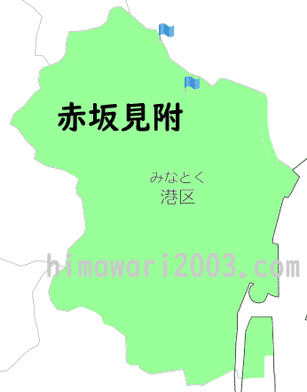 赤坂見附のマップ