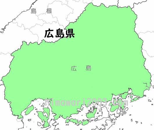 広島県のマップ