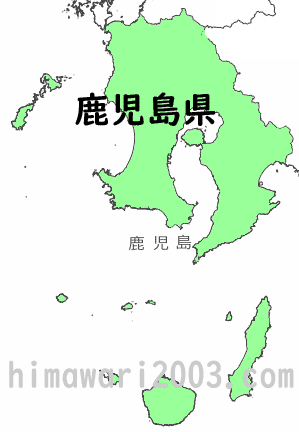 鹿児島県のマップ