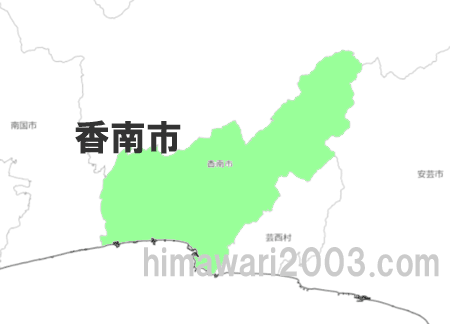 香南市のマップ