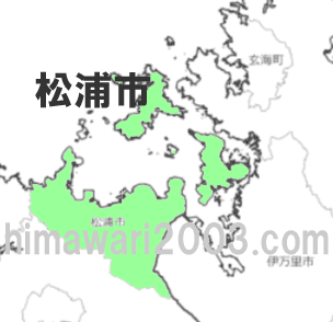 松浦市のマップ