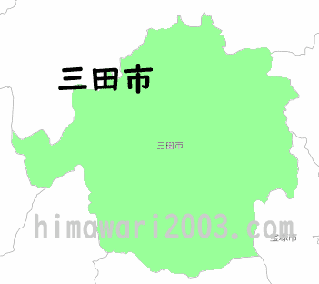 三田市のマップ