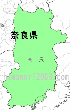 奈良県のマップ