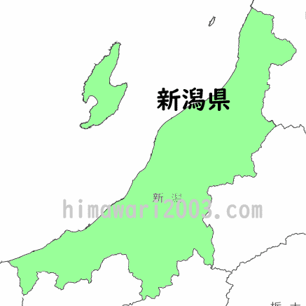 新潟県のマップ