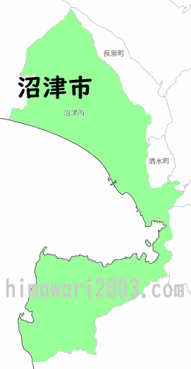 沼津市のマップ