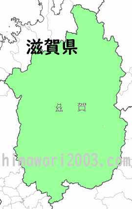 滋賀県のマップ
