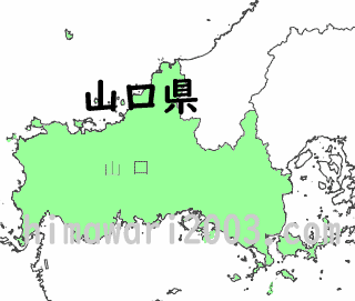 山口県のマップ