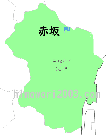 赤坂のマップ