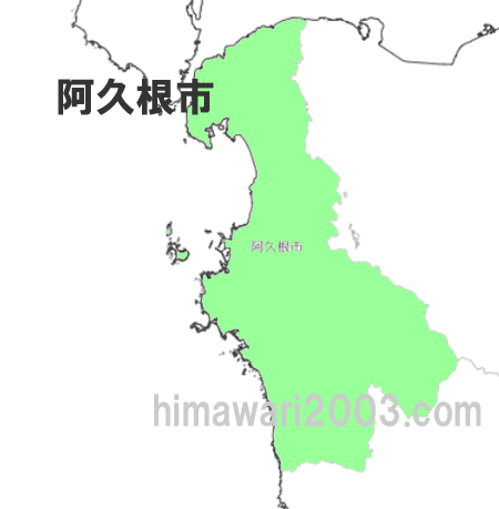 阿久根市のマップ