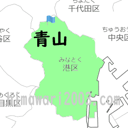 青山のマップ