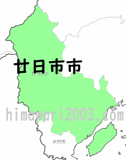 廿日市市のマップ