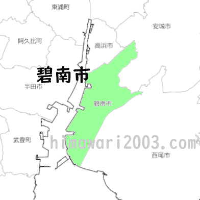 碧南市のマップ