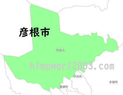 彦根市のマップ