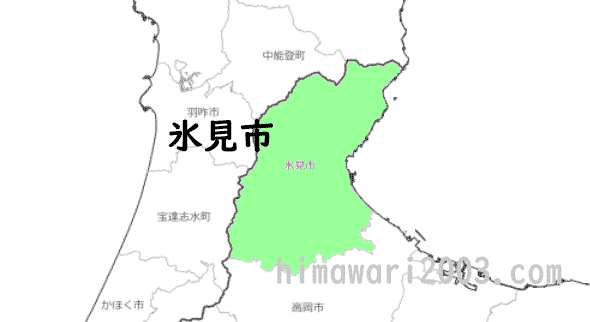 氷見市のマップ