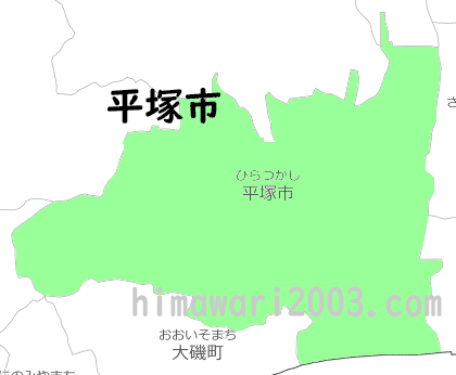 平塚市のマップ