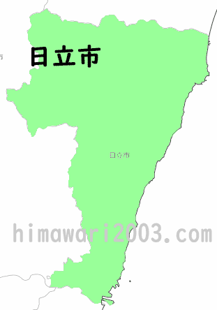 日立市のマップ