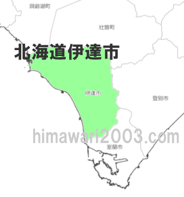 北海道伊達市のマップ