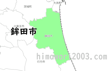 鉾田市のマップ