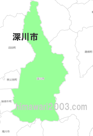 深川市のマップ