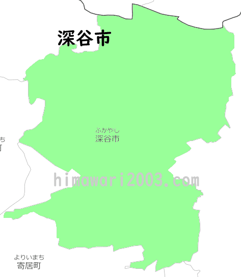深谷市のマップ