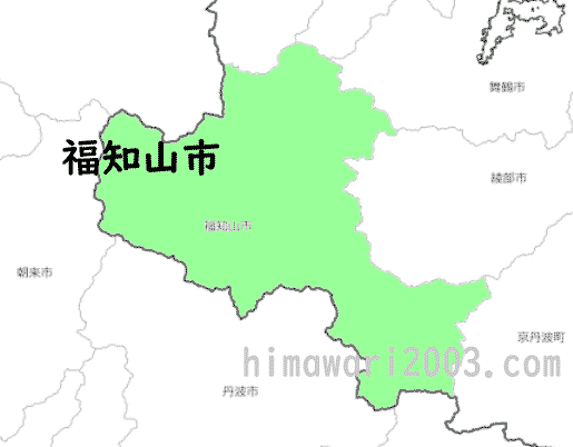 福知山市のマップ