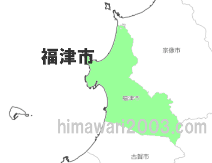 福津市のマップ