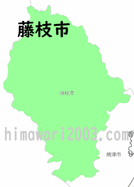 藤枝市のマップ