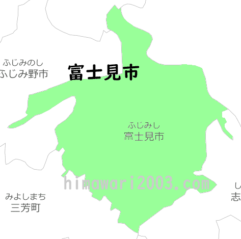 富士見市のマップ