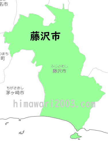 藤沢市のマップ