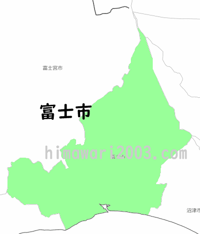 富士市のマップ