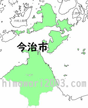 今治市のマップ