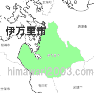 伊万里市のマップ