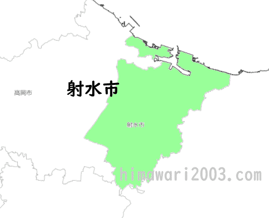 射水市のマップ