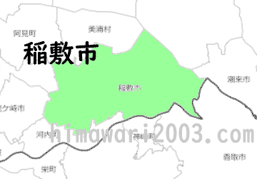 稲敷市のマップ