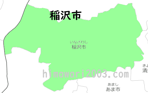 稲沢市のマップ