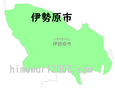 伊勢原市のマップ