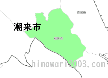 潮来市のマップ