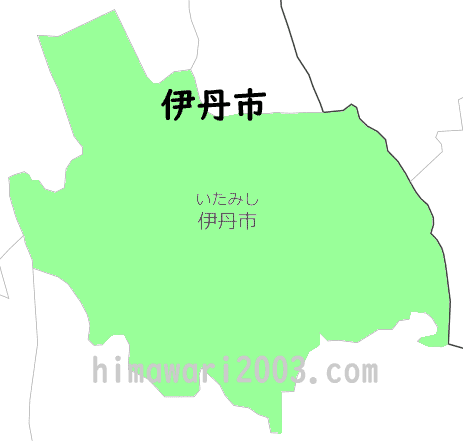 伊丹市のマップ