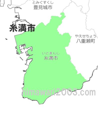 糸満市のマップ