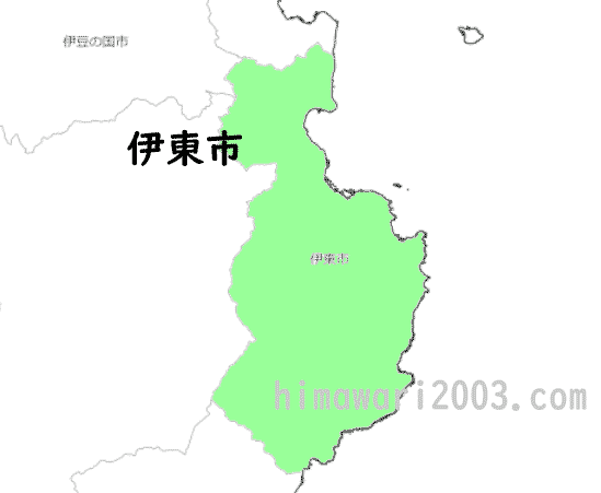 伊東市のマップ