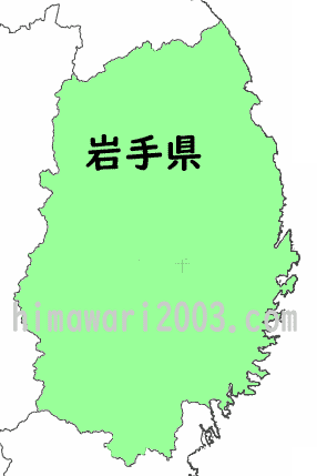 岩手県のマップ