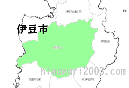 伊豆市のマップ