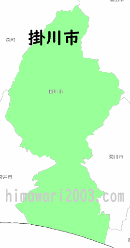 掛川市のマップ