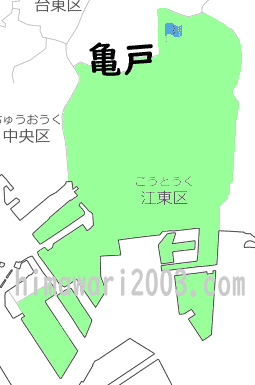 亀戸のマップ