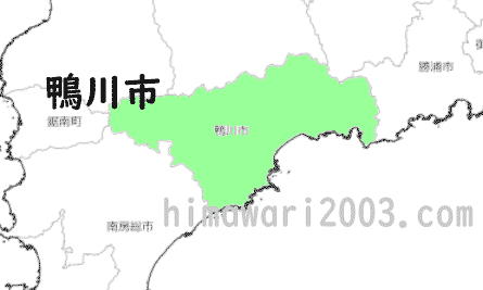 鴨川市のマップ