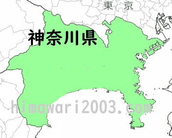 神奈川県のマップ