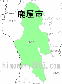 鹿屋市のマップ