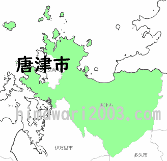 唐津市のマップ