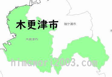 木更津市のマップ