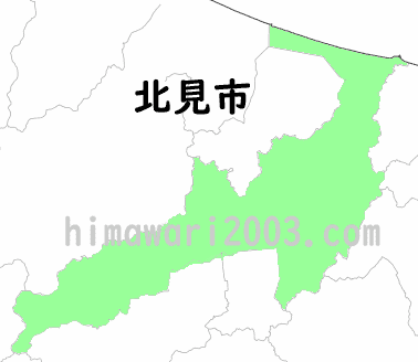 北見市のマップ
